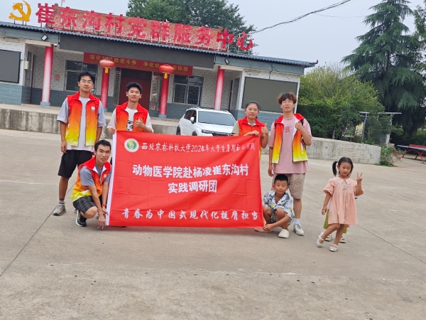 西北農林科技大學“鄉(xiāng)村振興教育先”實踐隊赴楊凌崔東溝村